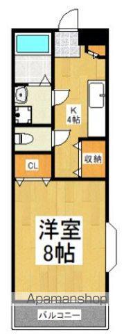 クラージュ高木(1K/1階)の間取り写真