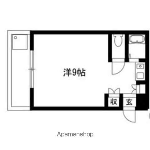 FORUM北(ワンルーム/2階)の間取り写真