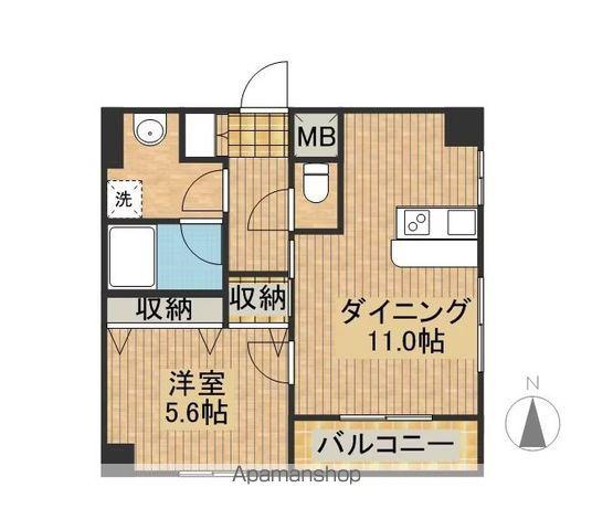 ALTE MEISTER 大工町(1LDK/9階)の間取り写真