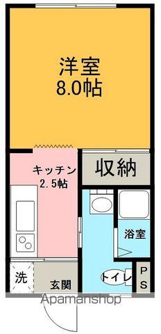 コーポ木村(1K/1階)の間取り写真