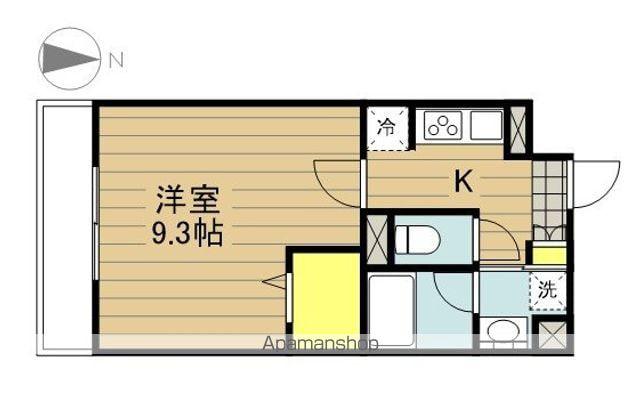 ローレル(1K/1階)の間取り写真