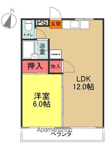 セブンズ・マンション(1LDK/1階)の間取り写真
