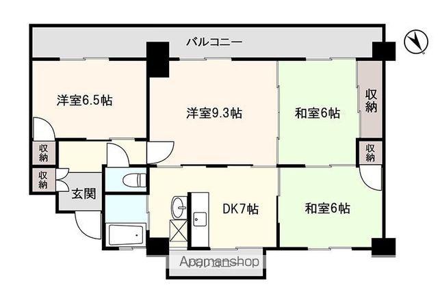 アシスト第3秋田マンション(4DK/2階)の間取り写真