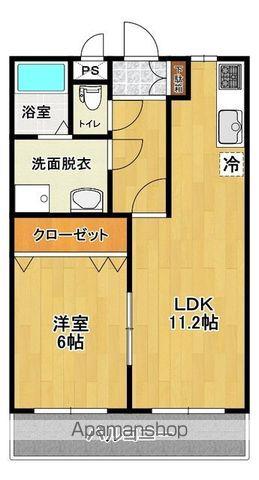 アメニティーハウス郡山(1LDK/1階)の間取り写真