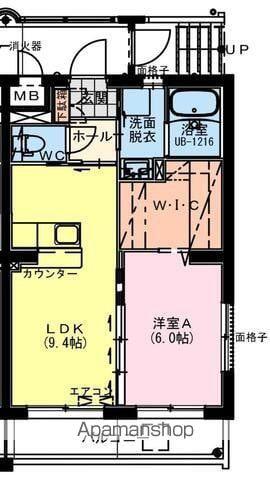 VIVIDO ARCOBALENO(1LDK/2階)の間取り写真