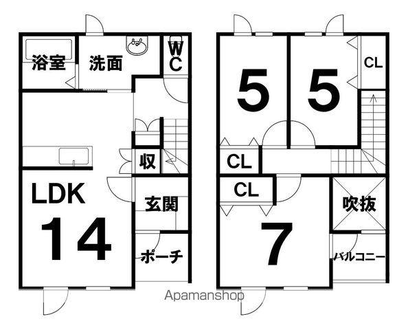 SPRINGSひびき野M(3LDK)の間取り写真