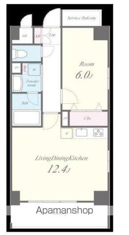 BRAVE ONE(1LDK/3階)の間取り写真