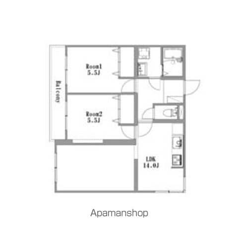 ハイツエクセル(2LDK/2階)の間取り写真