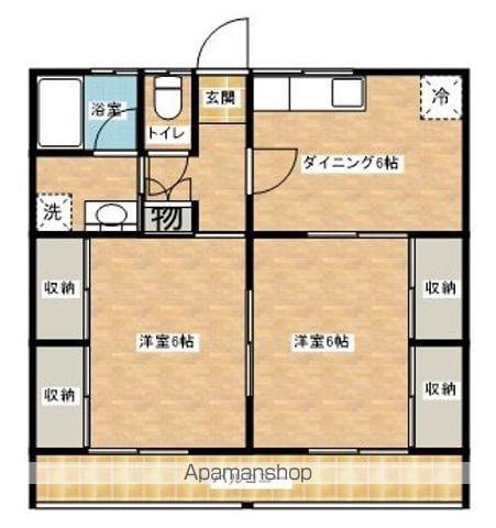 シティライフ(2DK/2階)の間取り写真