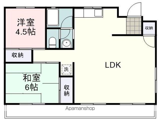 サンハイツ中島(3LDK/3階)の間取り写真