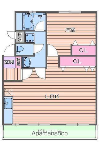 ハラッパ団地・草加2(1LDK/3階)の間取り写真