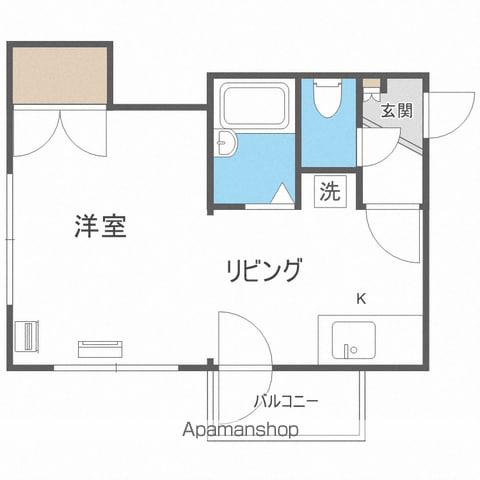 ノースウェイ31(1DK/2階)の間取り写真