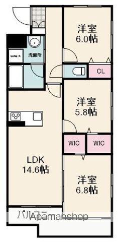 GRANDE STORIA (3LDK/4階)の間取り写真