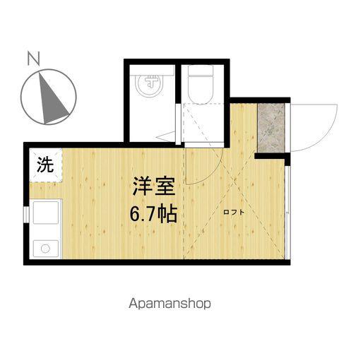 リオグランデ国領(ワンルーム/1階)の間取り写真