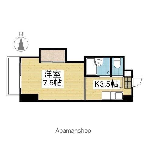 オレンジハイム三好(1K/1階)の間取り写真