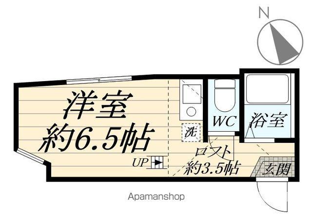 ユナイト港南サイレンスター(ワンルーム/2階)の間取り写真