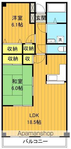 モバマンション(2LDK/4階)の間取り写真