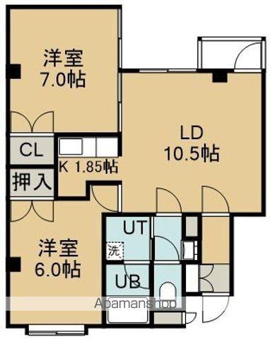 コンシェール五稜郭(2LDK/2階)の間取り写真