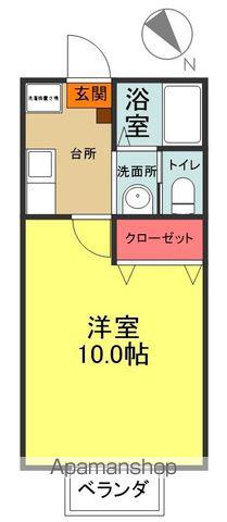 GRANDCHARIOT(1K/2階)の間取り写真
