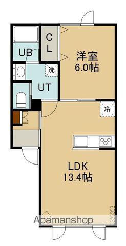 ARTIGIANO(1LDK/1階)の間取り写真