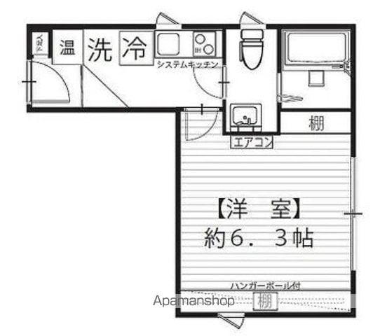 ZAMPATA ザンパータ(1K/4階)の間取り写真