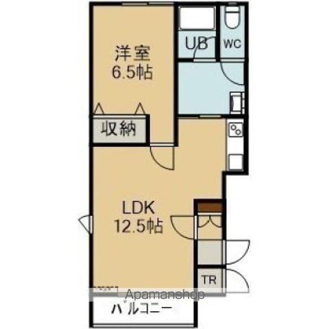 BARRY美原Ⅰ(1LDK/3階)の間取り写真