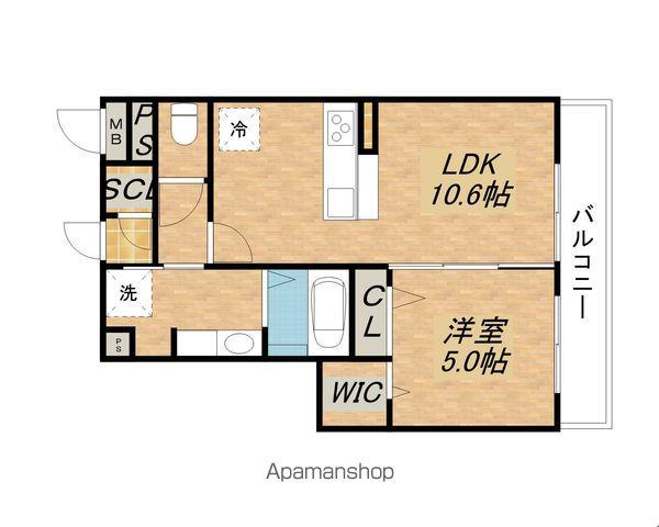 セジュールニューパークヒル(1LDK/2階)の間取り写真