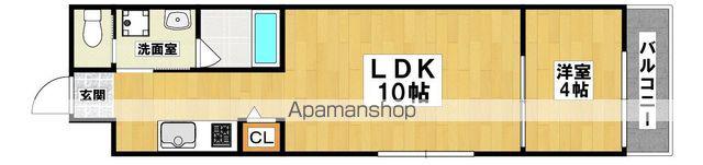 LOVE IT 堺東(1LDK/1階)の間取り写真