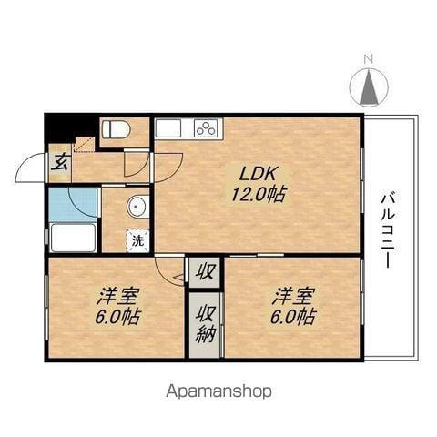 エルフォート31(2LDK/3階)の間取り写真