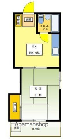 三鷹永谷ハイツⅡ(1DK/1階)の間取り写真