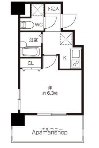 DAISY COURT(1K/5階)の間取り写真