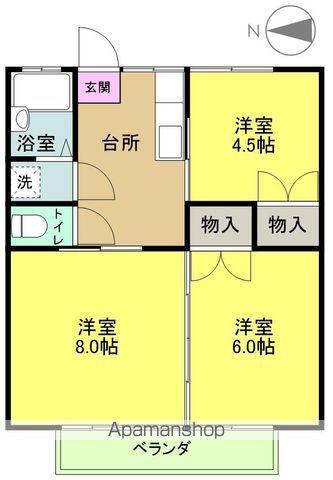 ラ・エトワール(3K/3階)の間取り写真