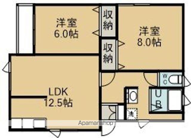 小泉アパート(2LDK/2階)の間取り写真