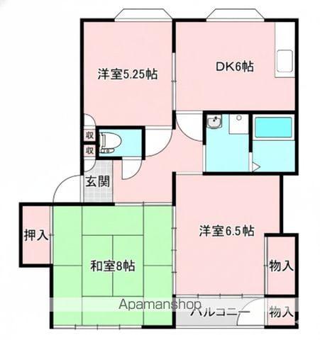 コーポレス幸(2DK/2階)の間取り写真