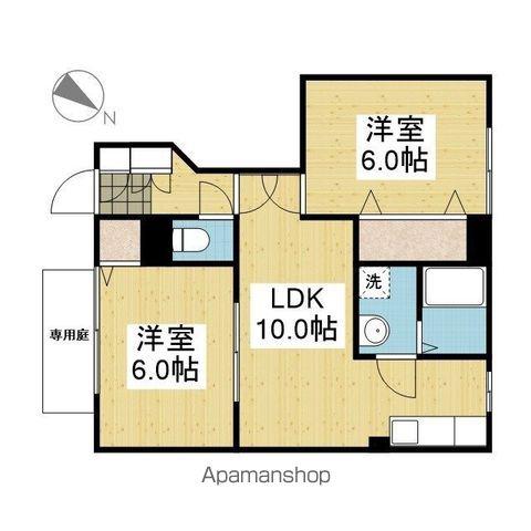 ルミエール(2LDK/1階)の間取り写真