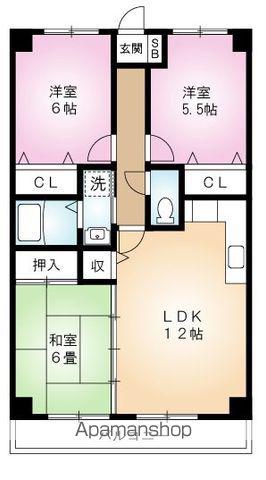 ソネット高野(3LDK/5階)の間取り写真