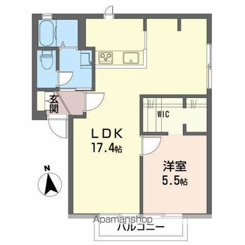 ディアスA(1LDK/2階)の間取り写真