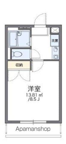 レオパレスヴァンベール(1K/2階)の間取り写真