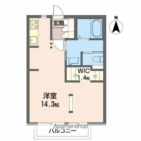 パレス深町(1LDK/1階)の間取り写真