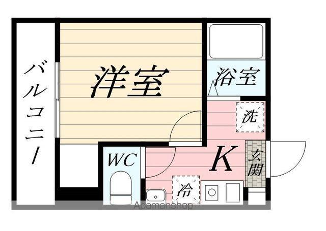 レジェンドつるみ下末吉(1K/3階)の間取り写真