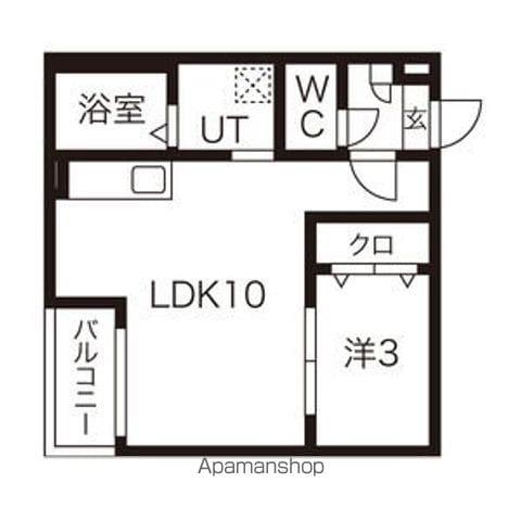 JACK YAMANOTE Ⅰ(1LDK/1階)の間取り写真