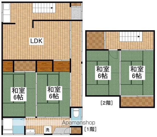 上越新幹線 新潟駅 徒歩28分 2階建 築81年(4SLDK)の間取り写真