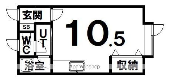 コーポST(ワンルーム/1階)の間取り写真