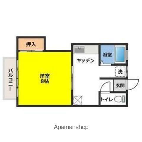 リバーコート水道橋(1K/2階)の間取り写真