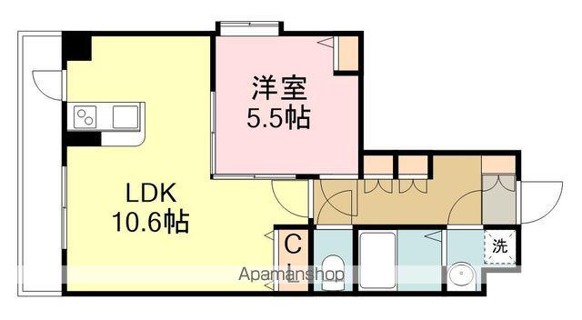 サンヴァーリオ仙台駅東(1LDK/4階)の間取り写真