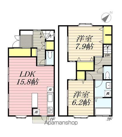 ヴィクトワール津田沼(2LDK)の間取り写真