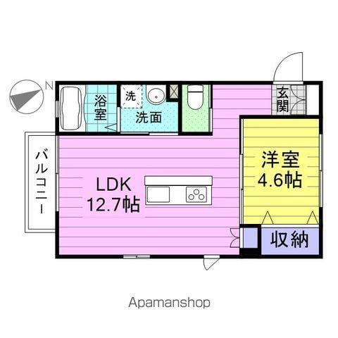 セリエA(1LDK/1階)の間取り写真