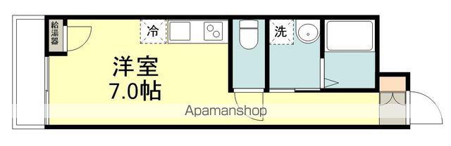 錦町チサンマンション(ワンルーム/7階)の間取り写真