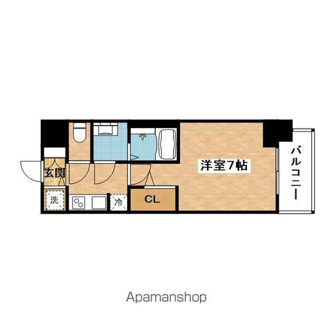 S-RESIDENE上新庄BEAT(1K/11階)の間取り写真