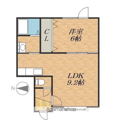 サンライズベルⅡ(1LDK/2階)の間取り写真